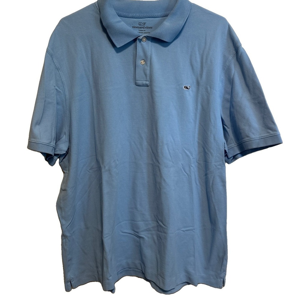 Vineyard Vines Men's Polo Blue Sz XXL Classic Fit 100% Cotton